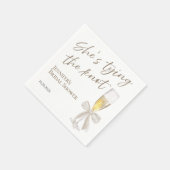 結び目を結んでいる | ホワイトボウブライダルシャワー スタンダードカクテルナプキン (角)