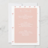 結び目を結んでいる 招待状 (裏面)