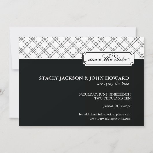 結び目を結んで日付の写真カードを救って下さい セーブザデート (裏面)