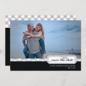 結び目を結んで日付の写真カードを救って下さい セーブザデート (正面/裏面)