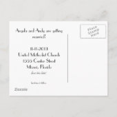 結び目を結んで日付カードを保存する 案内ポストカード (裏面)