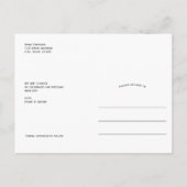 結び目を結モダンぶ写真日付を保存 案内ポストカード (裏面)