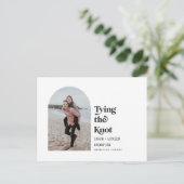 結び目を結モダンぶ写真日付を保存 案内ポストカード (スタンド正面)