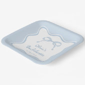 結び目を青く結ぶバチェロレッテ ペーパープレート (傾斜あり)