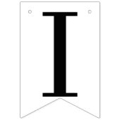 結び目カスタム結び:黒白結婚の バンティングフラッグ (第3の旗)