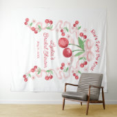 結び目コケットさくらんぼブライダル タペストリー (インサイチュ(横))