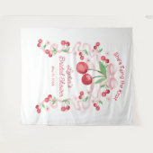 結び目コケットさくらんぼブライダル タペストリー (正面(横))