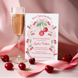 結び目コケットさくらんぼブライダル 招待状