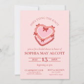 結び目コケットケーキブライダルシャワー 招待状 (正面)