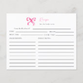 結び目コケットブライダルシャワーレシピ (正面)