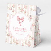 結び目コケット弓ブライダルシャワー フェイバーボックス (裏面サイド)