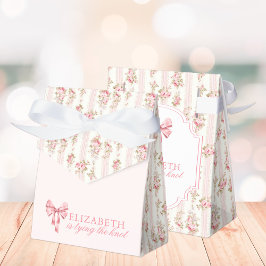 結び目コケット弓ブライダルシャワー フェイバーボックス