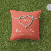 結び目コーラルバーラップ屋外結婚の枕 アウトドアクッション (芝生)