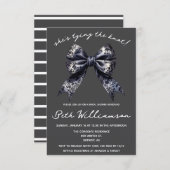 結び目ゴシックコケットブライダルシャワー 招待状 (正面/裏面)