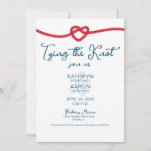 結び目シック航海の結婚の 招待状 (正面)