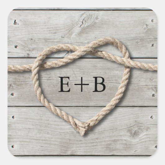 結び目シール スクエアシール (正面)