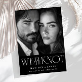 結び目タイポグラフィ写真ユニークQRコード セーブザデート