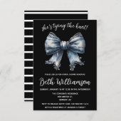 結び目デニムコケットブライダルシャワー 招待状 (正面/裏面)