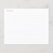 結び目パープルボウブライダルレシピカード (裏面)