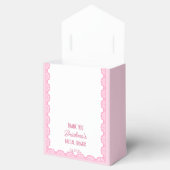 結び目ピンクの弓ブライダルシャワー フェイバーボックス (オープン)