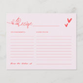 結び目ピンクブライダルシャワーレシピ (正面)