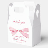 結び目ピンクブライダルシャワー フェイバーボックス (オープン)