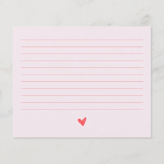 結び目ピンクボウブライダルシャワーレシピ (裏面)