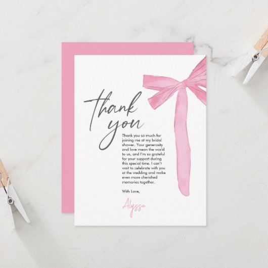 結び目ピンクボウブライダルシャワー (正面/裏面インサイチュ)