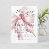 結び目ピンクボウブライダルシャワー 招待状 (スタンド正面)