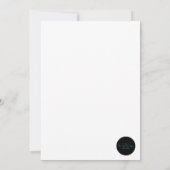 結び目ピンクボウブライダルシャワー 招待状 (裏面)