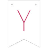 結び目ピンクリボンブライダルシャワー バンティングフラッグ (第3の旗)