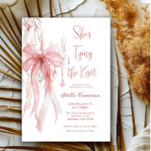 結び目ピンクリボンブライダルシャワー