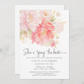 結び目フローラブライダルシャワー 招待状 (正面/裏面)