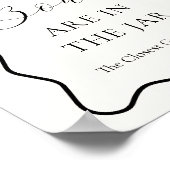 結び目ブライダルシャワーいくつ弓を推測 ポスター (角)