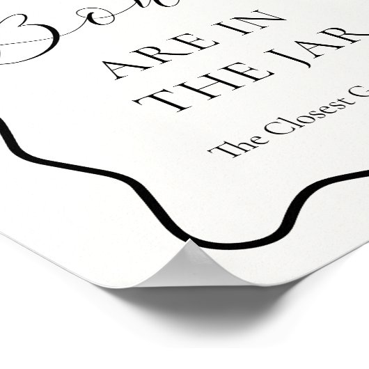 結び目ブライダルシャワーいくつ弓を推測 ポスター (角)