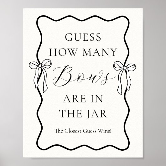 結び目ブライダルシャワーいくつ弓を推測 ポスター (正面)