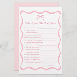 結び目ブライダルシャワーで花嫁ゲームを知る