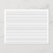 結び目ブライダルシャワーレシピ エンクロージャーカード (裏面)