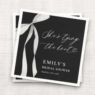 結び目ブライダルシャワー スタンダードカクテルナプキン