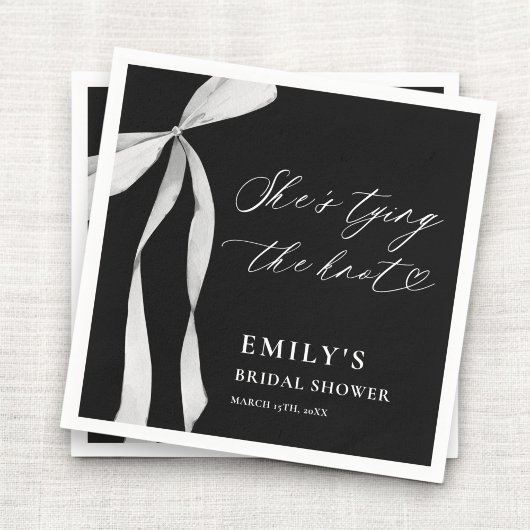 結び目ブライダルシャワー スタンダードカクテルナプキン