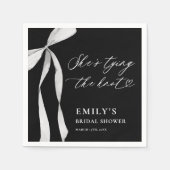 結び目ブライダルシャワー スタンダードカクテルナプキン (正面)