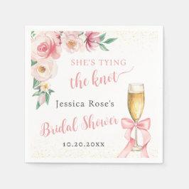 結び目ブライダルシャワー スタンダードカクテルナプキン