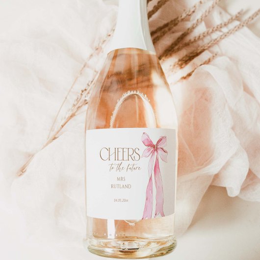 結び目ブライダルシャワー スパークリングワインラベル