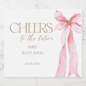 結び目ブライダルシャワー スパークリングワインラベル (シングルラベル)