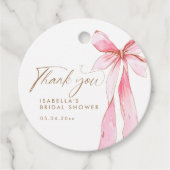 結び目ブライダルシャワー フェイバータグ (正面)