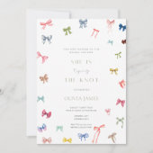 結び目ブライダルシャワー 招待状 (正面)