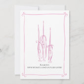 結び目ブライダルシャワー 招待状 (裏面)