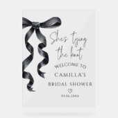 結び目ブラックボウブライダルへようこそ アクリルサイン (正面)