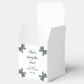 結び目ブラックボウブライダルシャワー フェイバーボックス (オープン)