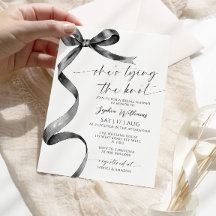 結び目ブラックボウブライダルシャワー